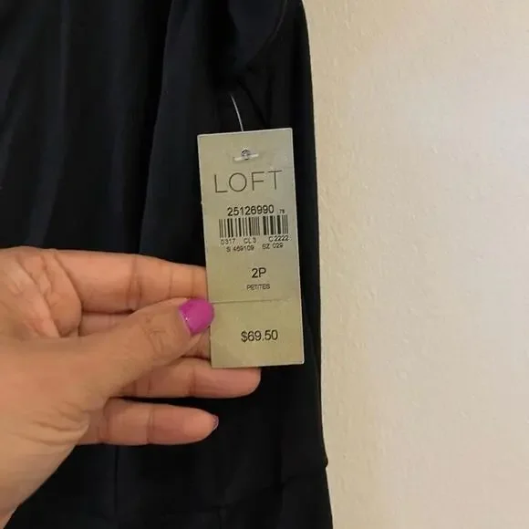 LOFT Classic Black Dress - Picture 3 of 3